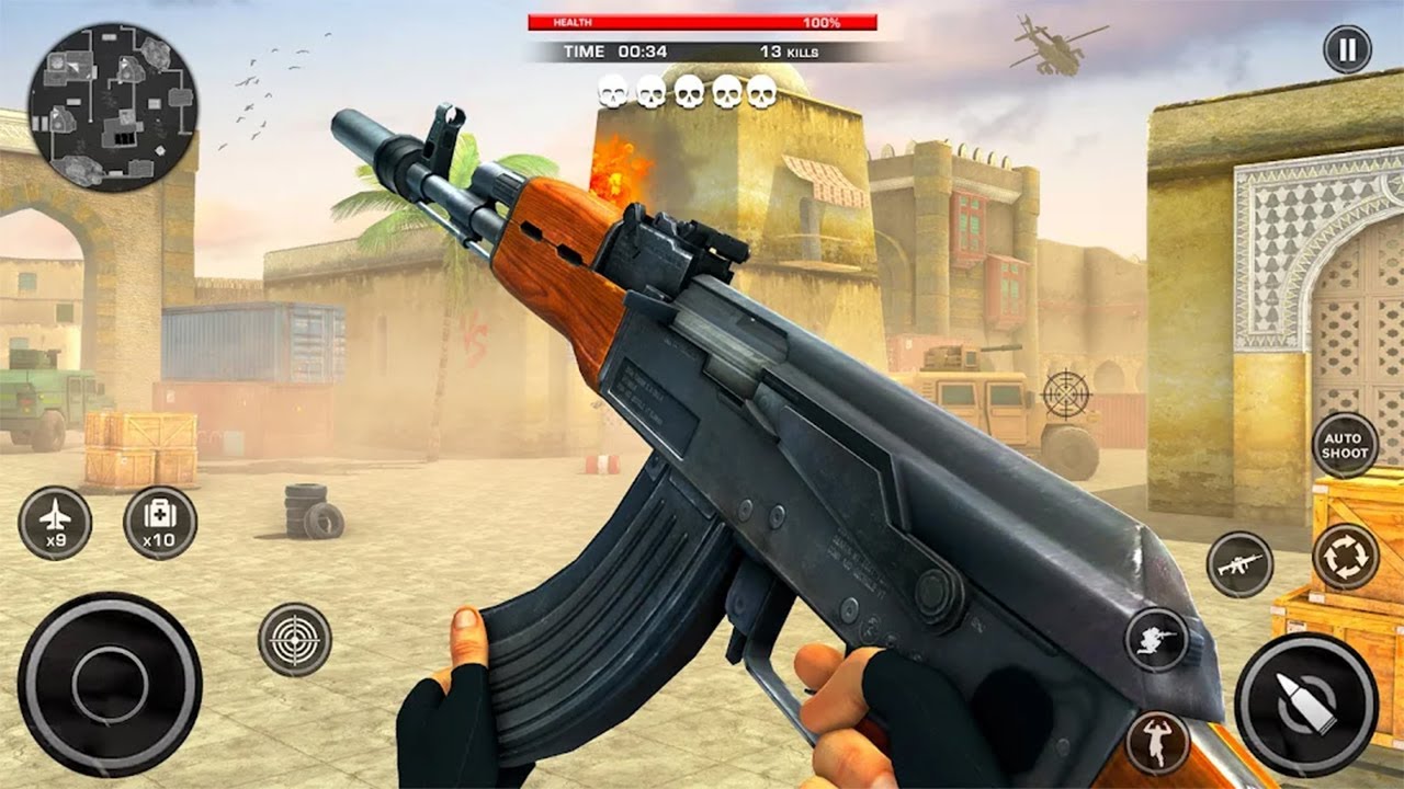 Counter Terrorist Critical Strike CS Shooter 3D – PUBG – Free Fire – Call of Duty 2