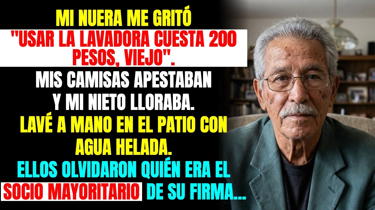MI NUERA ME COBRABA 200 PESOS POR LAVAR MI ROPA.YO OLÍA MAL.NO SABÍA QUIÉN ERA EL DUEÑO DE SU EMPRES