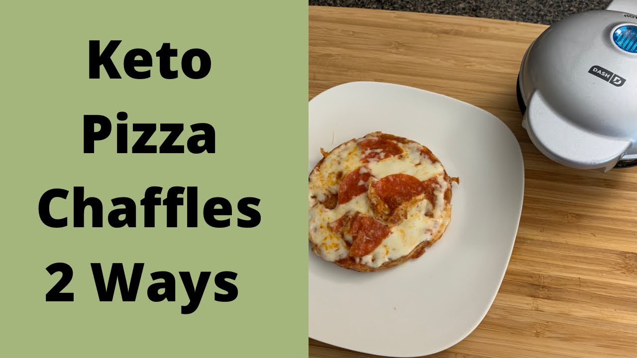 Кето-пицца Chaffles 2 способа: мини-гриль + аэрофритюрница