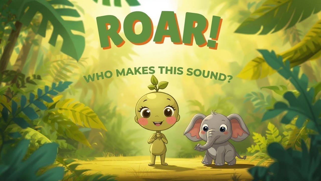 Jungle Animal Sounds for Kids 🦁🐒🐘 | Learn & Play with Sprouty 🌱