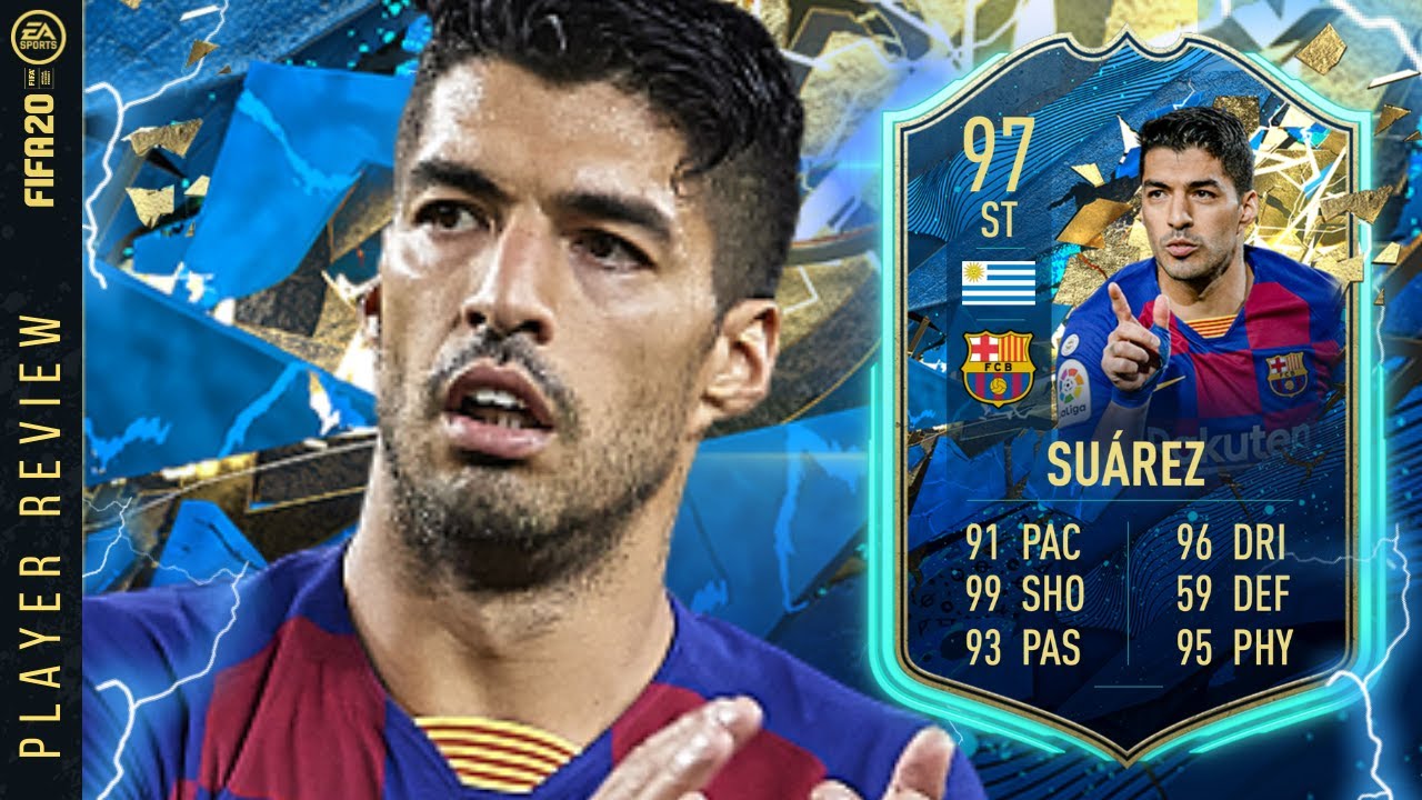 97 TOTS LUIS SUAREZ PLAYER REVIEW!FIFA 20 Ultimate Team