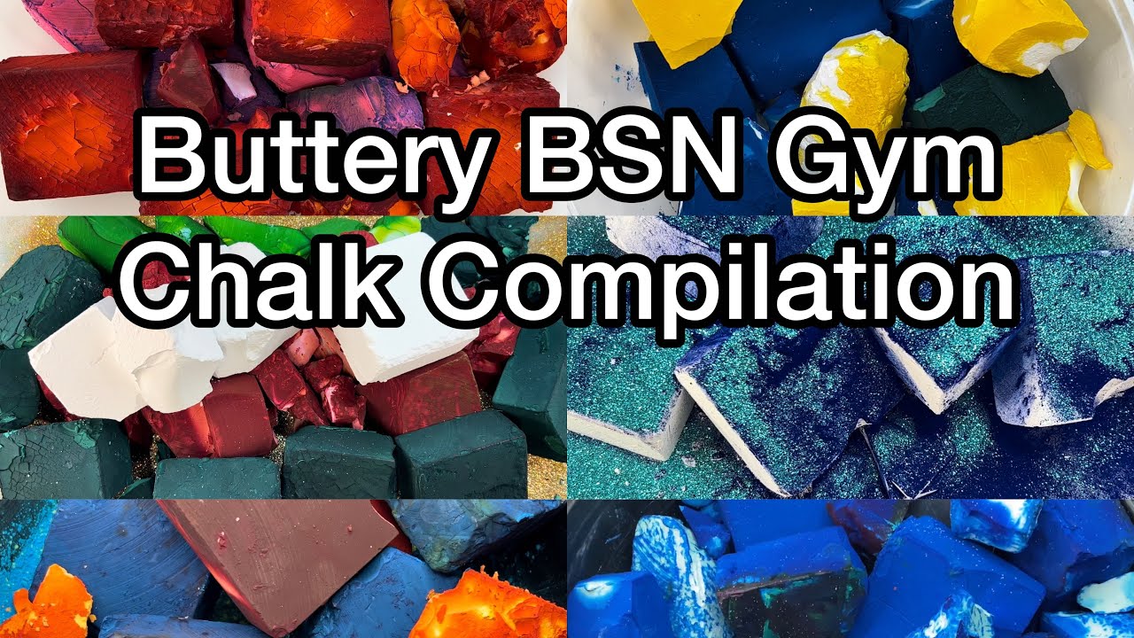 Colorful Dusty Buttery Dyed BSN Gym Chalk Compilation