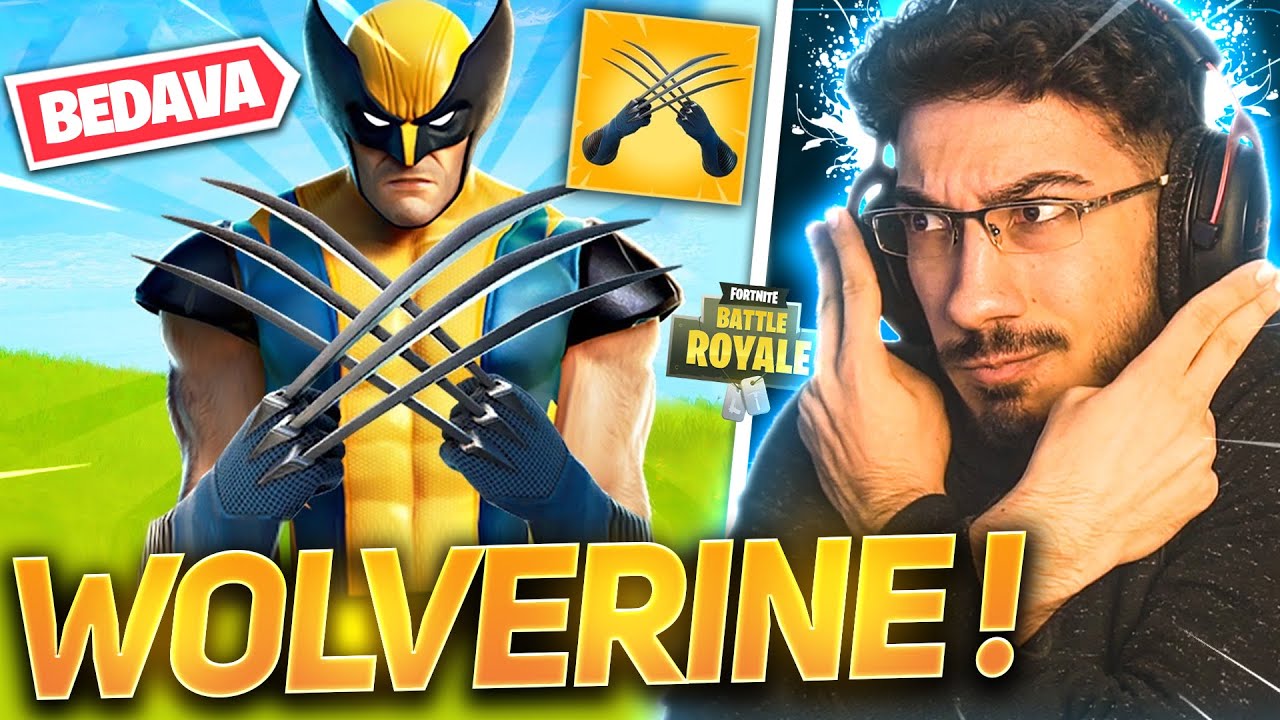 BEDAVA WOLVERİNE KOSTÜMÜ ALDIM !! OHA PENÇELERİ EFSANE !! ( Fortnite Battle Royale Türkçe )