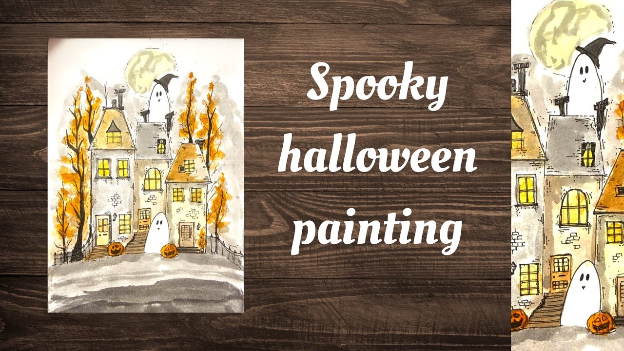 Spooky Halloween painting 