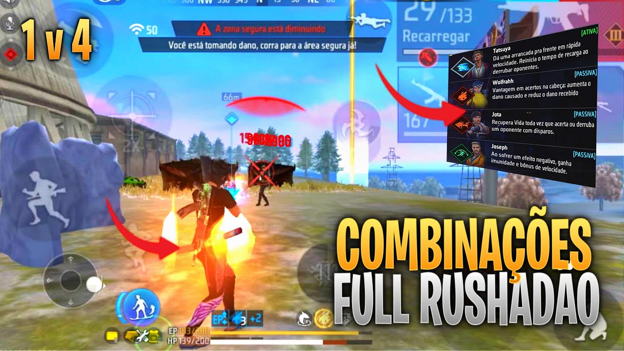 DUAS COMBINA&Ccedil;&Otilde;ES PARA PEGAR MESTRE E AMASSAR NA NOVA TEMPORADA DO FREE FIRE
