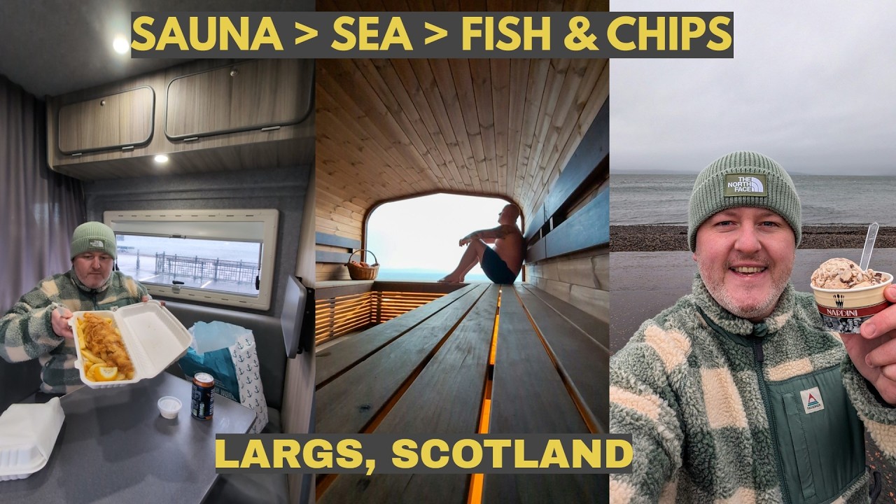 Sauna & Sea Swimming in Scotland Bide Sauna Largs + Fish & Chips