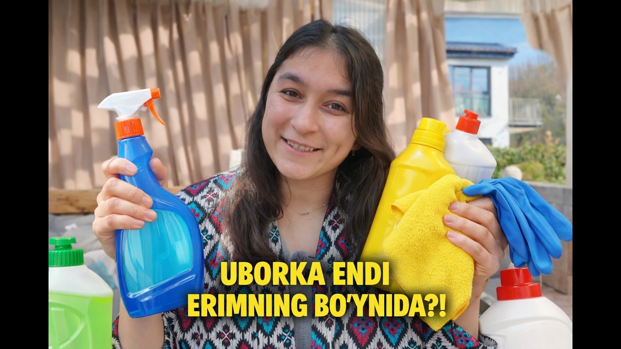 ERIM UY TOZALASHGA XIZMATCHI OLISHNI ISTAMAYPDI.. KATTA TORTISHUV!