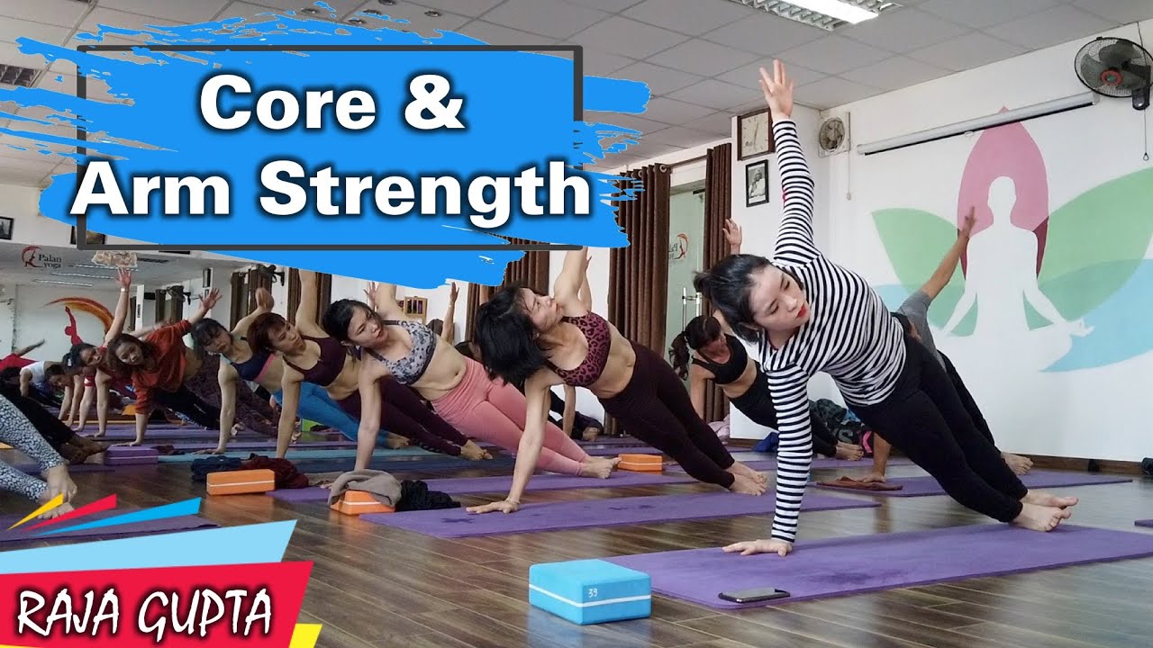 Dynamic Power Vinyasa Flow Yoga Workout for Core and Arm Strength | Raja Gupta Yoga CLass