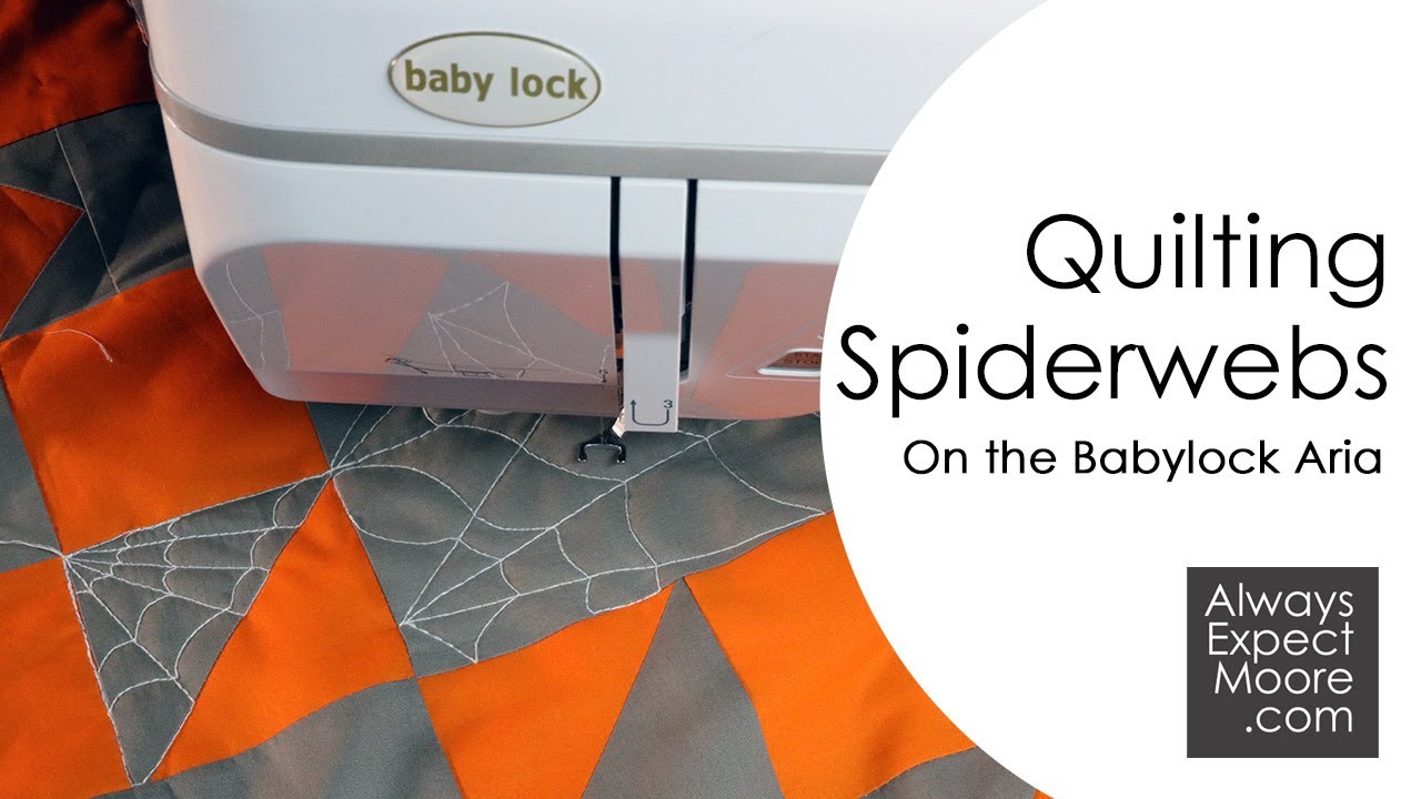 How to Free Motion Quilt Spider Webs