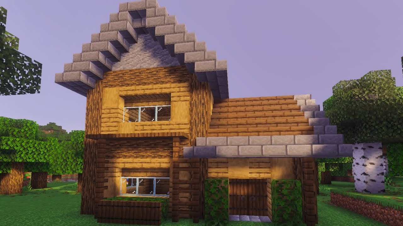 Minecraft house tutorial 🏠 