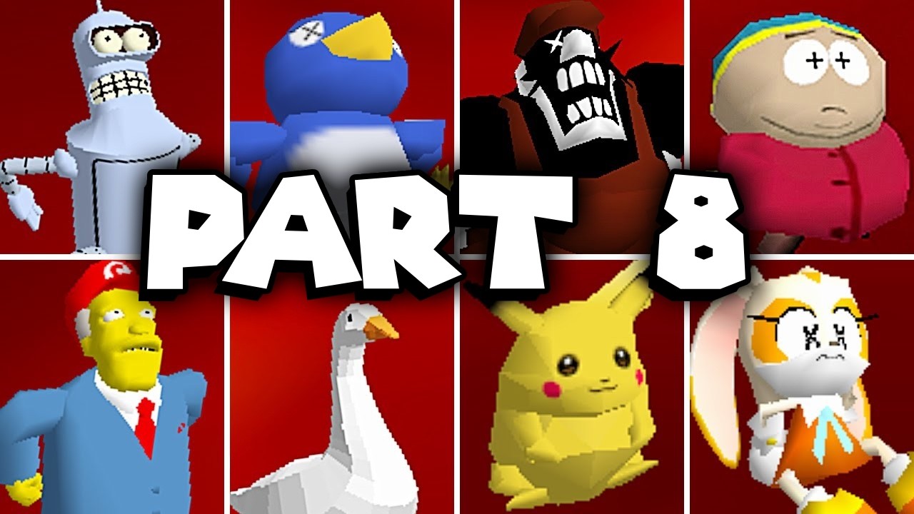 So Many More Famous Characters Burning in Lava - Super Mario 64 PC Port