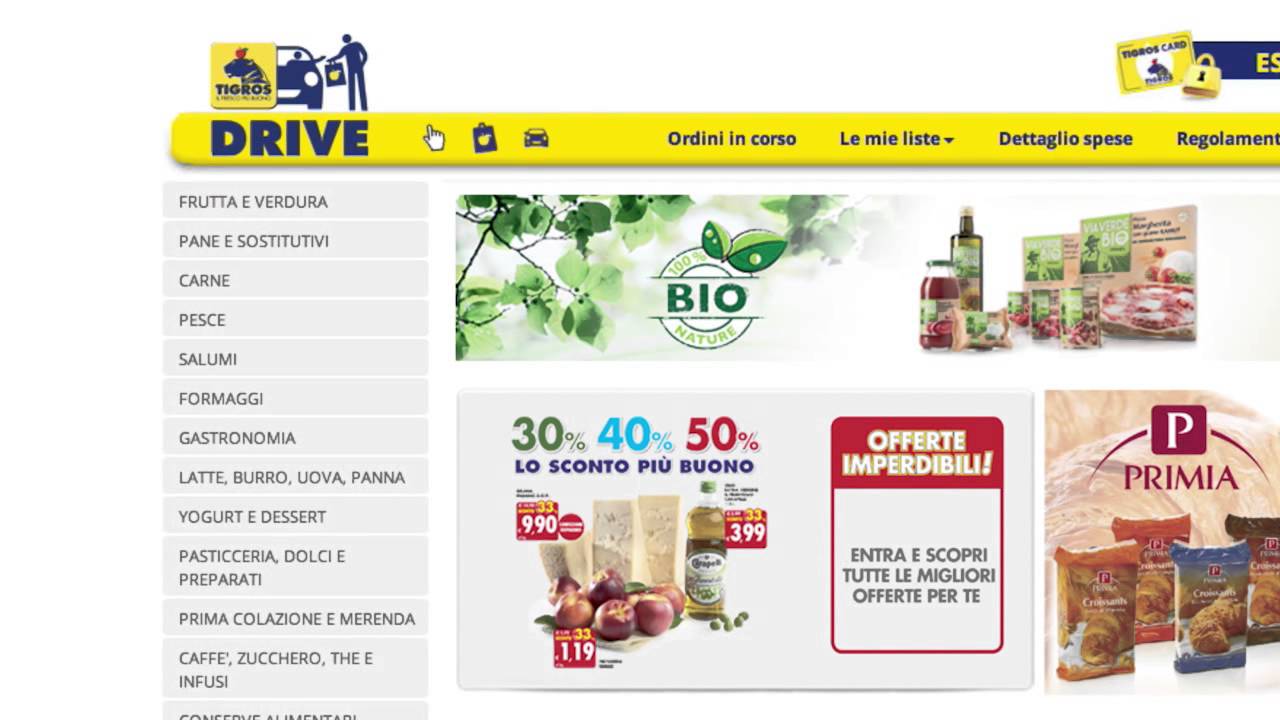 Tigros Drive: spesa on line, comoda e veloce