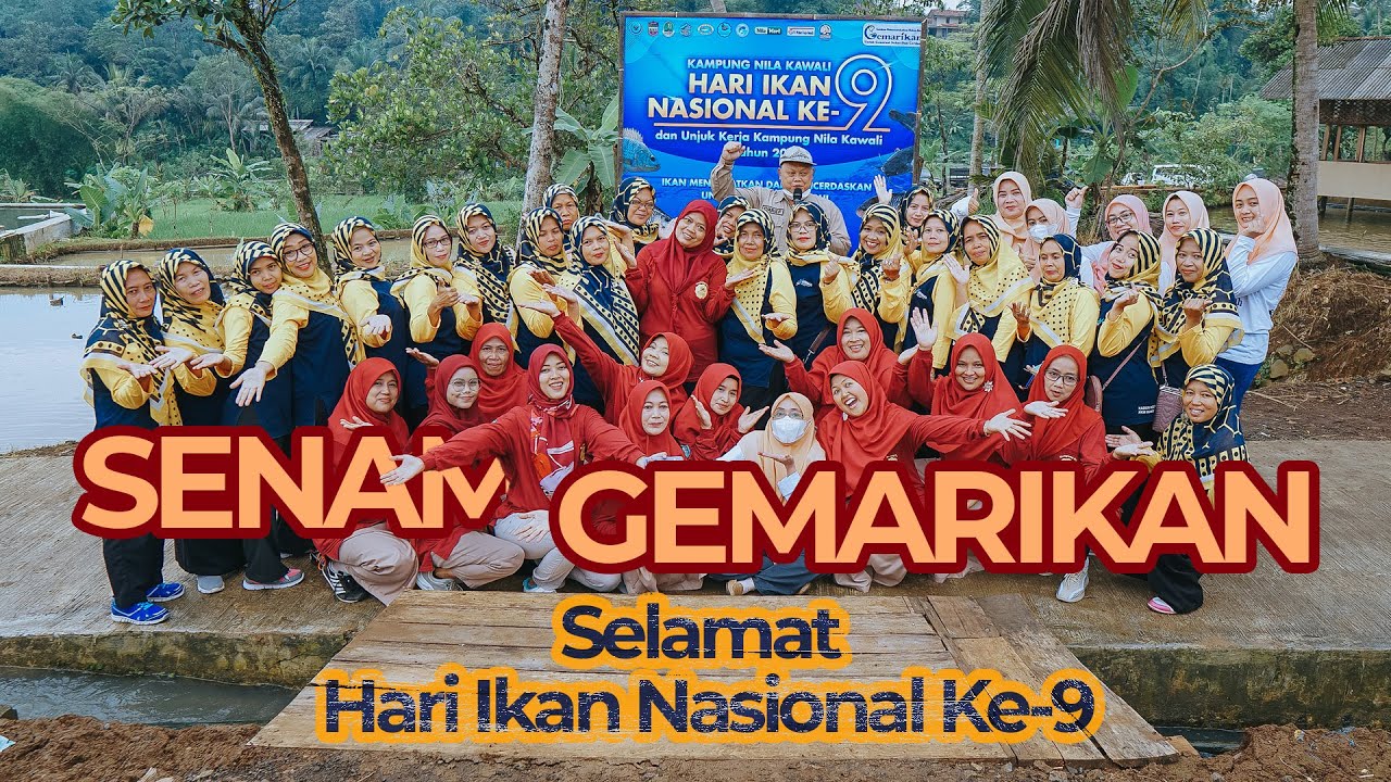 Senam Gemarikan dalam rangka Harkannas Ke-9 dan Milad Kampung Nila Kawali
