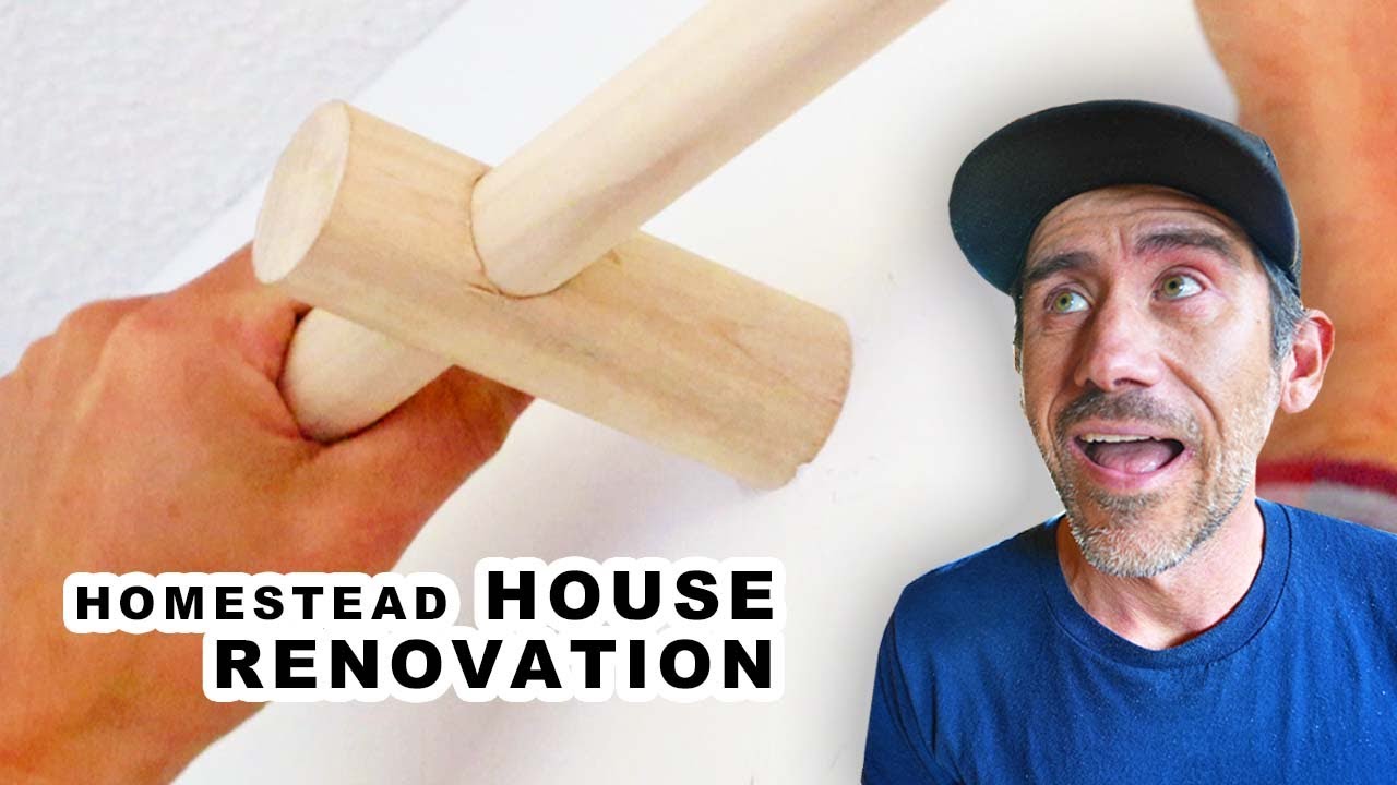 Painting & DIY Homemade Curtain Rod/ VLOG