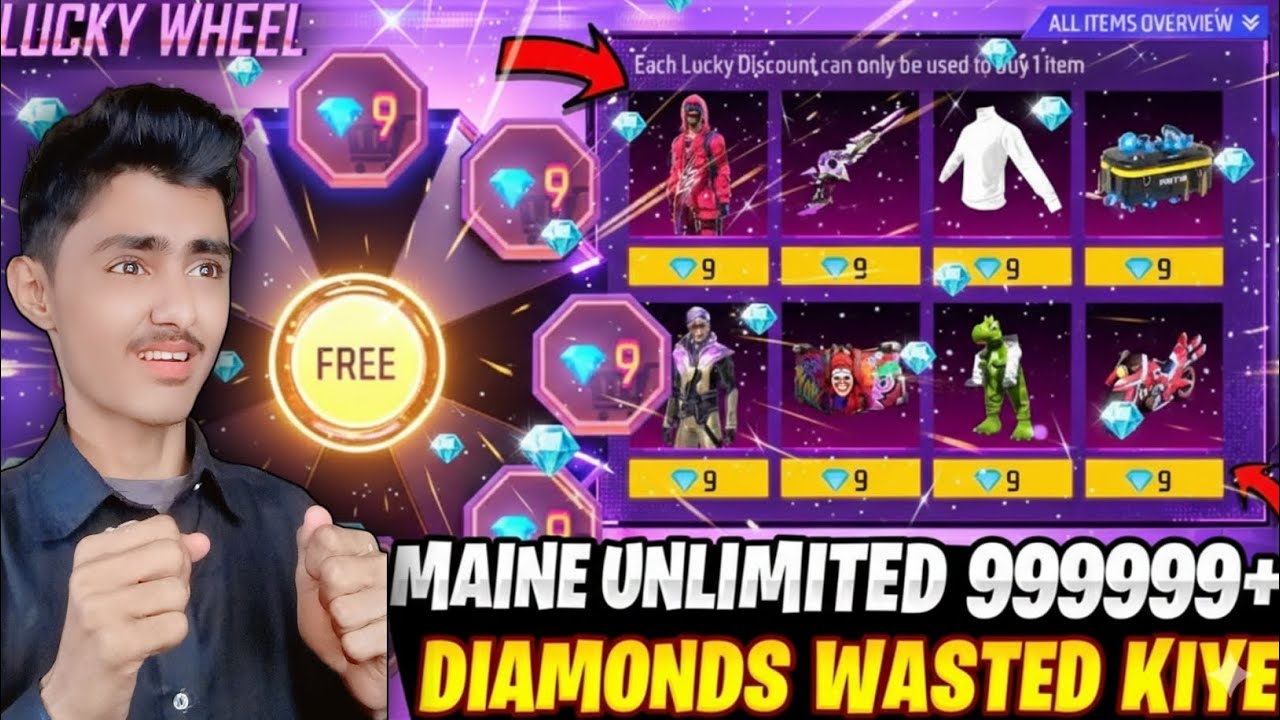 Maine Unlimited 999999+ Diomond 😱 Wasted kiye 😭