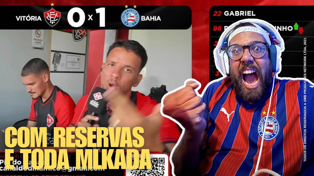 😂 CRISE DE RISO: REAÇÕES DESESPERADAS DE YOUTUBERS DO VITÓRIA APÓS DERROTA NO BAVI!