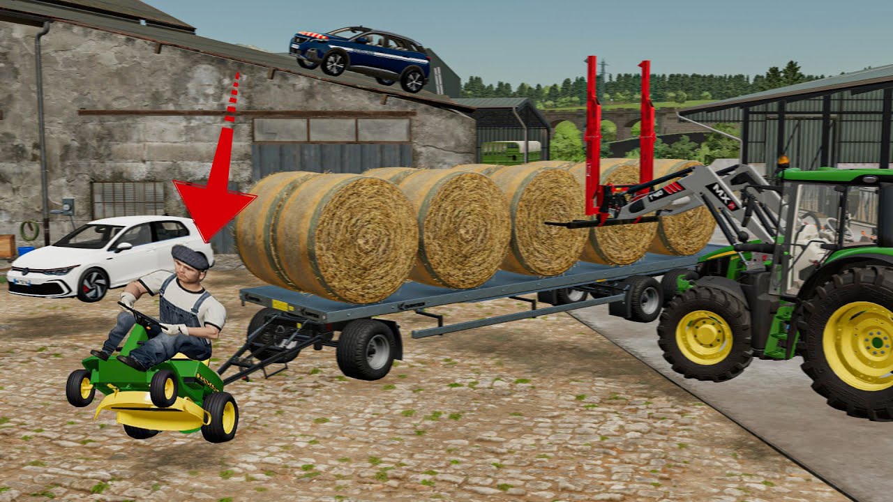IL TRANSFORME un tracteur TONDEUSE en tracteur AGRICOLE | L'histoire d'une vie ep6 | FS 22 rp