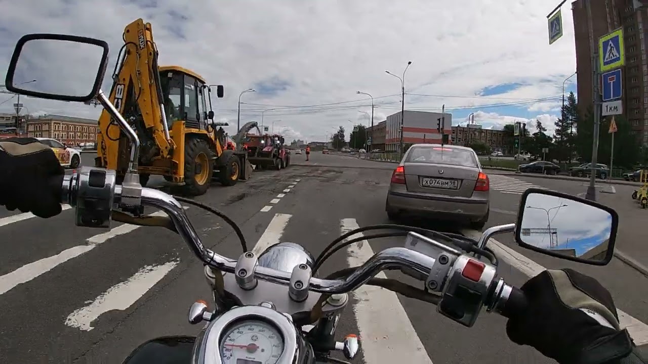 Yamaha dragstar 400 тест драйв от первого лица