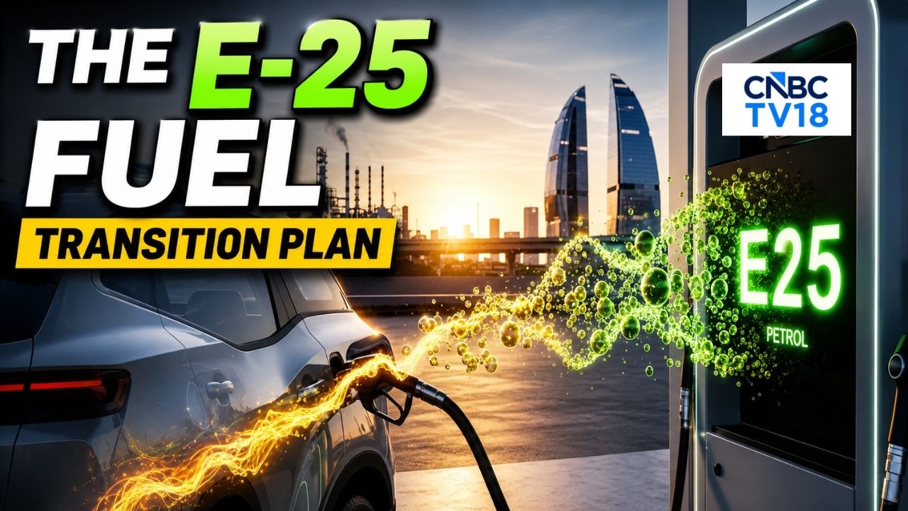 Бензин E25: правительство планирует переход в течение 2-3 лет | N18V | CNBC TV18