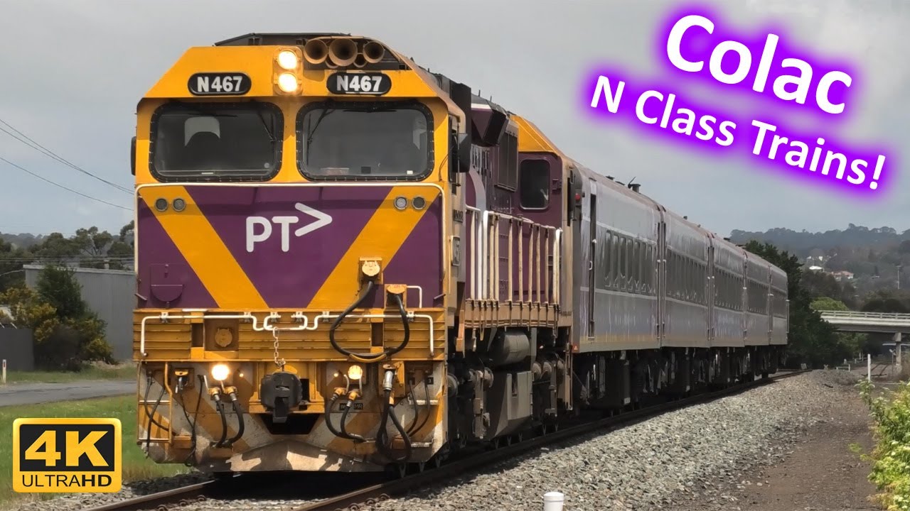 V/Line N Class Passenger Trains at Colac - Victorian Transport