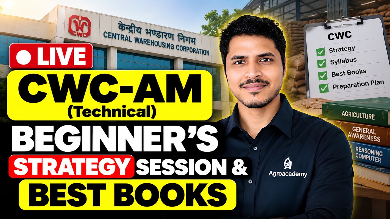 CWC AM(Technical) Best Exam Strategy 2026 |BComplete Syllabus decode