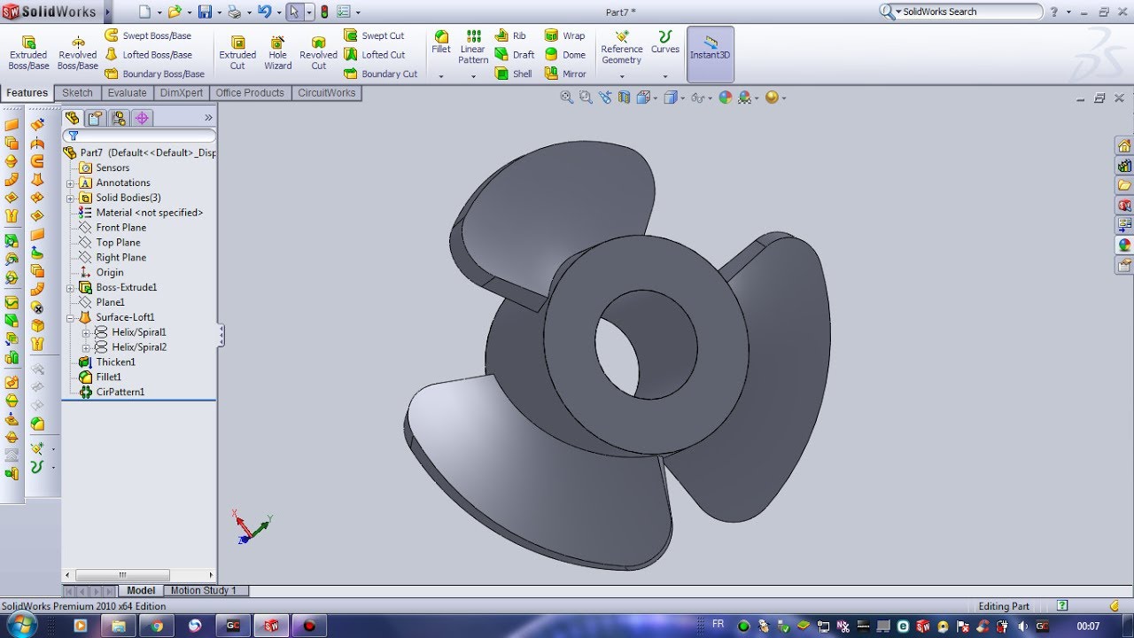 Episode14 (Comment réaliser une hélice sur solidworks )