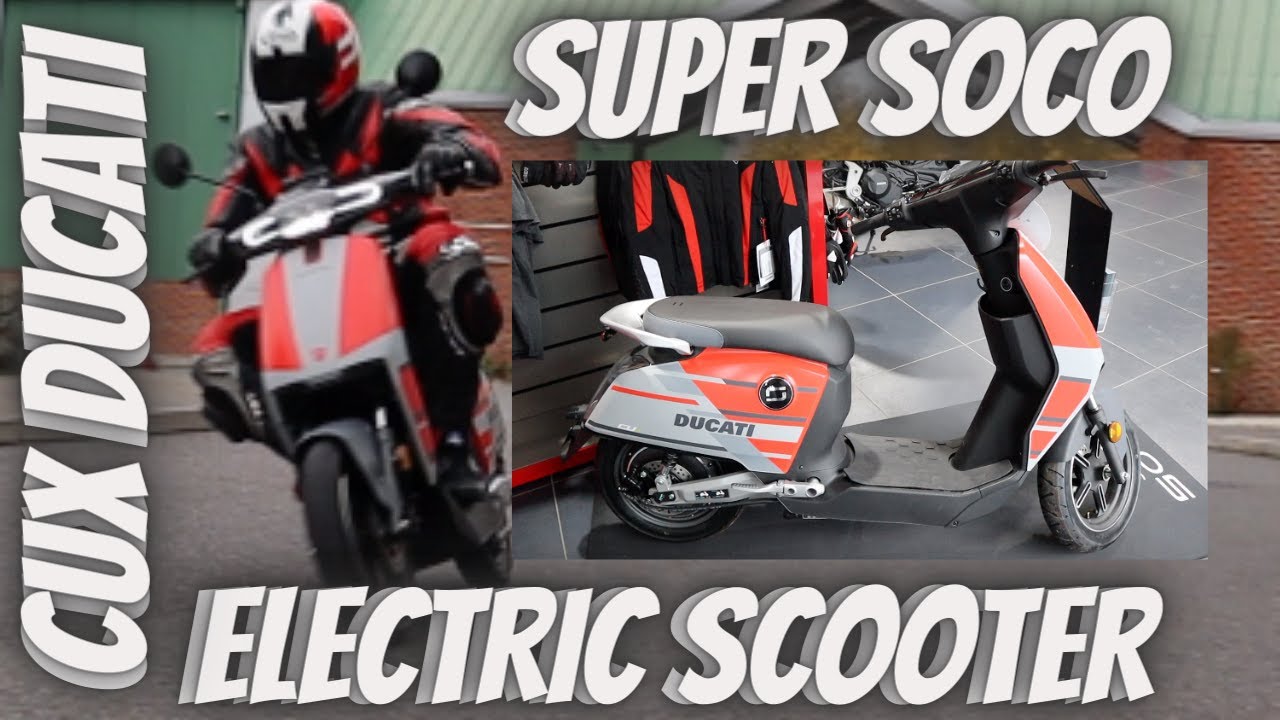 Super Soco CUX Ducati Electric Powered Scooter... Start of the future of green motorcycling??
