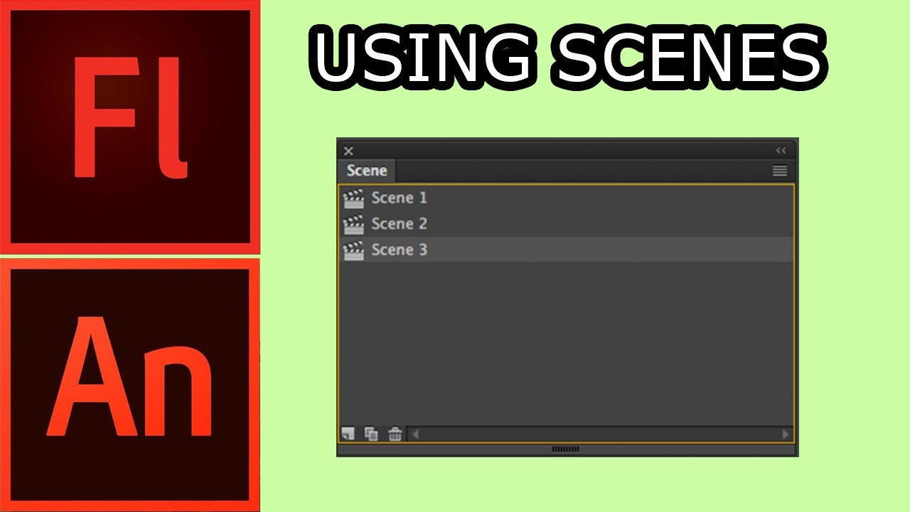 Using Scenes in Adobe Animate/Flash CC