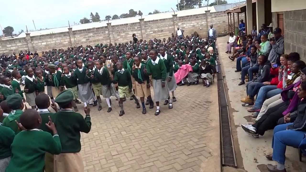 World Hope Academy's Grade 5 Students Perform a Poem to the Zion Church Team
