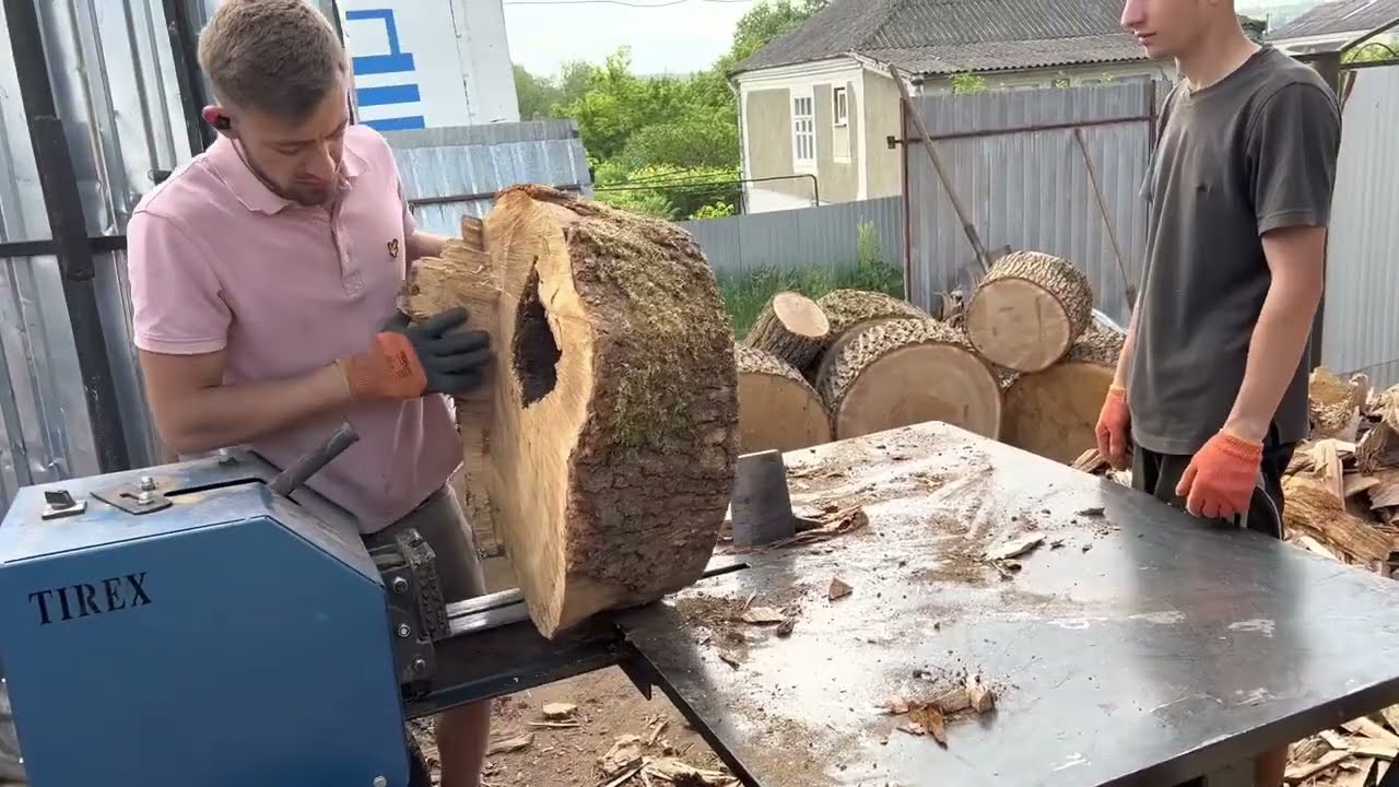 Breaking Giant Logs for 40 Minutes Straight