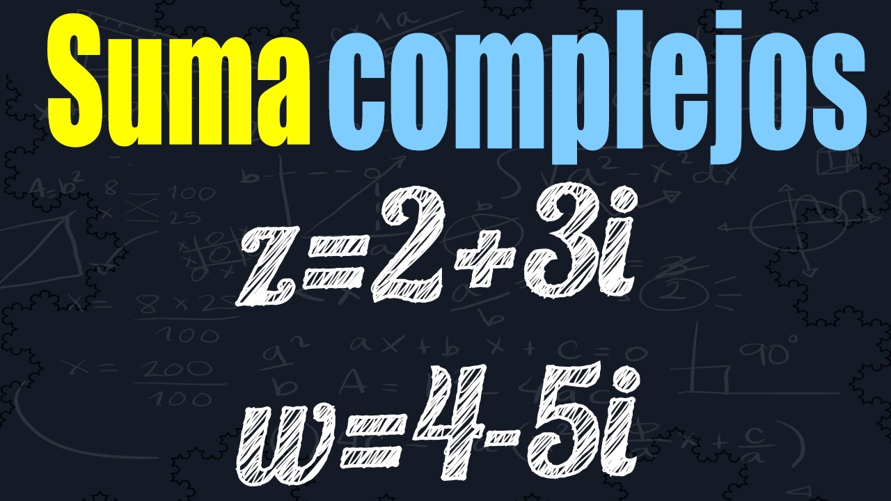 Sumar y graficar números complejos #numeroscomplejos 