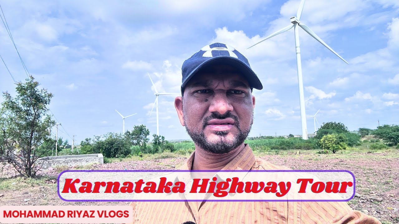 Karnataka Highway Vlog | Dildar Hotel Stop & Amazing Windmills View | Vijayapura Trip