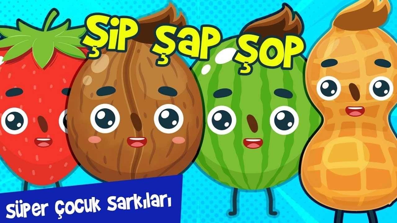 Ceviz Adam Şip Şap Şop 🌰 Hareketli Bebek Şarkıları