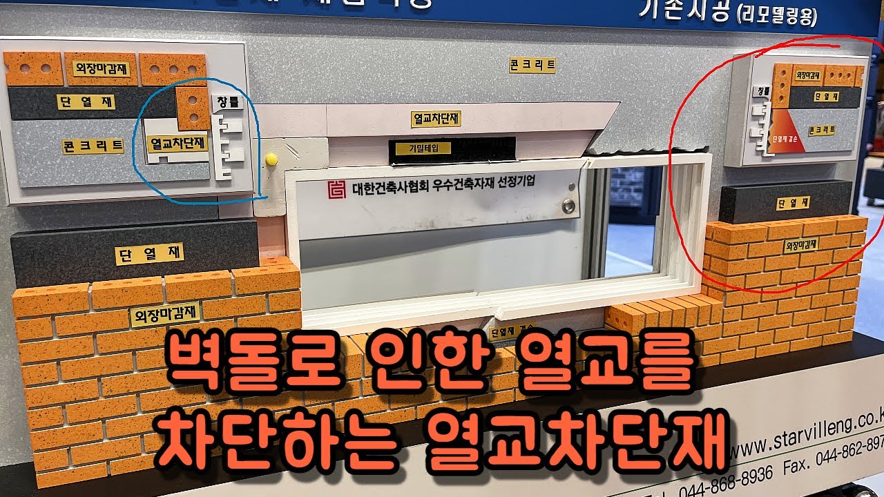 벽돌로 인한 단열재 결손현상을 해결하는 열교차단재. 한국건축산업대전