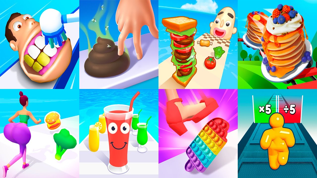 Teeth Runner - Teeth Shield - Noodle Run - Tall Man Run -  Pancake Run - Juice Run - Mooncake run