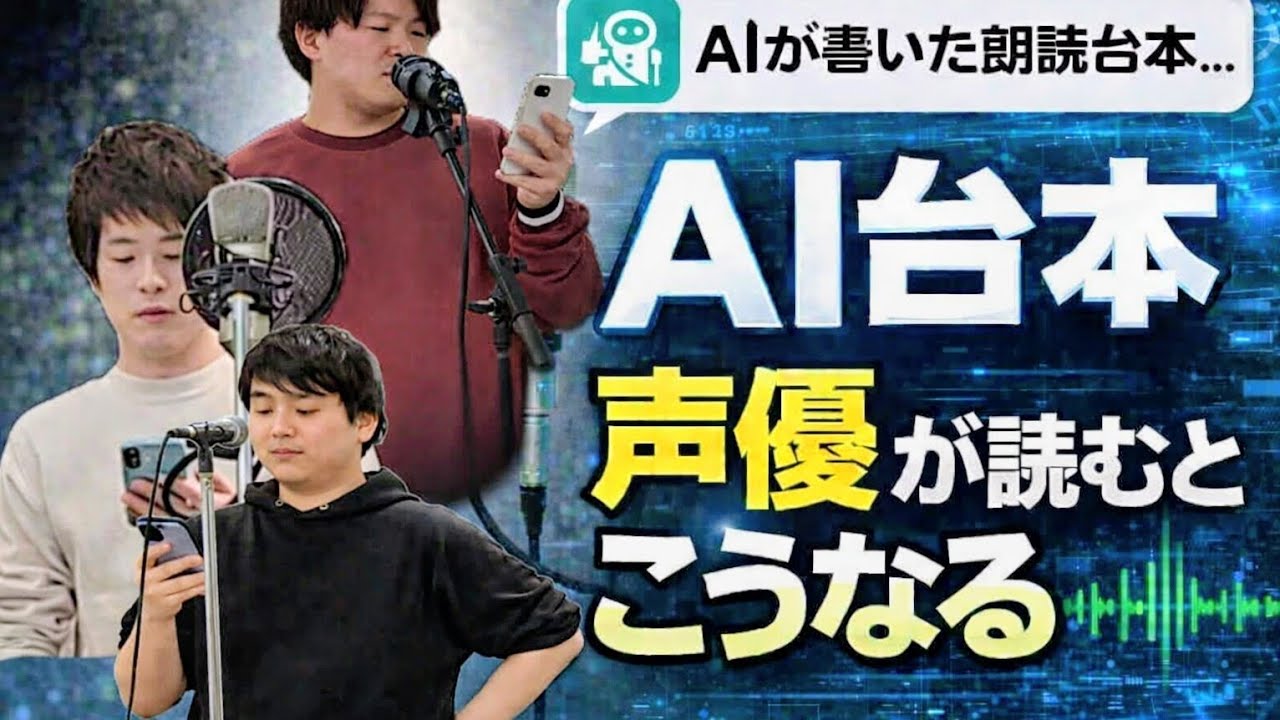 【尾木プロGAME部】声優達がAIで作った台本を全力朗読！【AI朗読】