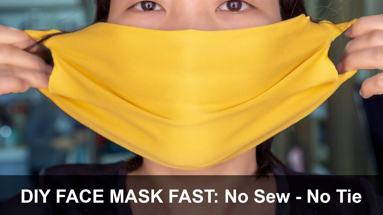 Make Fabric Face Mask at home | No Sew Face Mask | Easy Face Mask Pattern