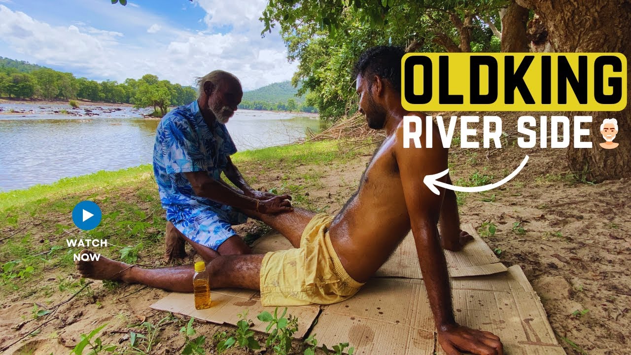 🔱Hogenakkal Old Man 🌊River Side 💆‍♂️Massage | The ASMR King👑🥸 #massage #relax #ontrending