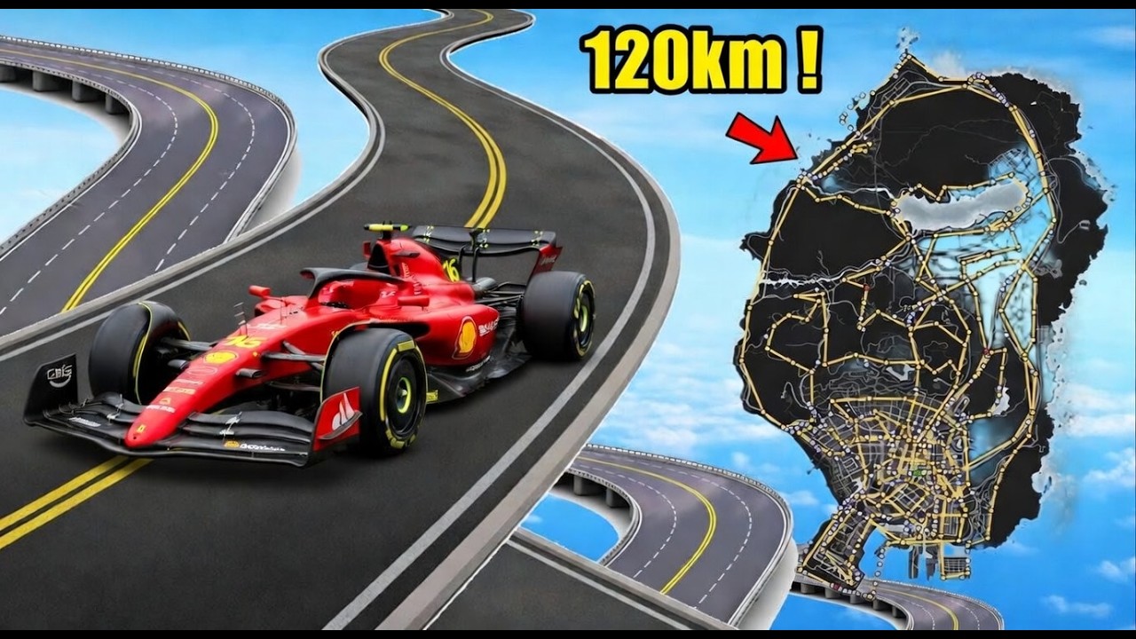 ENORME TOUR DE LA MAP A 350km/h sur GTA 5