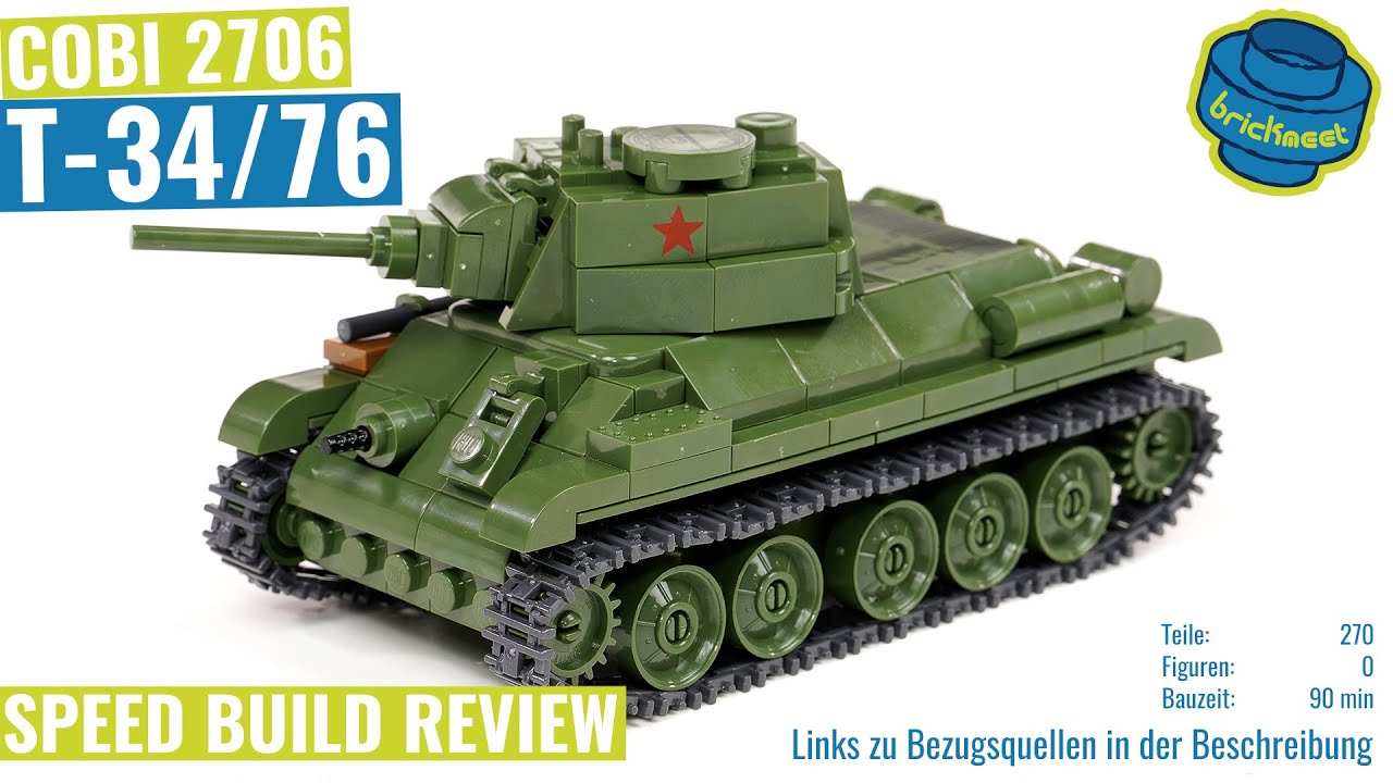 COBI 2706 - T-34/76 - Speed Build Review