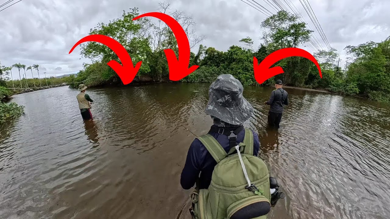 Encontramos um rio CHEIO de PEIXES na beira da estrada! Microiscas e pesca ultralight.