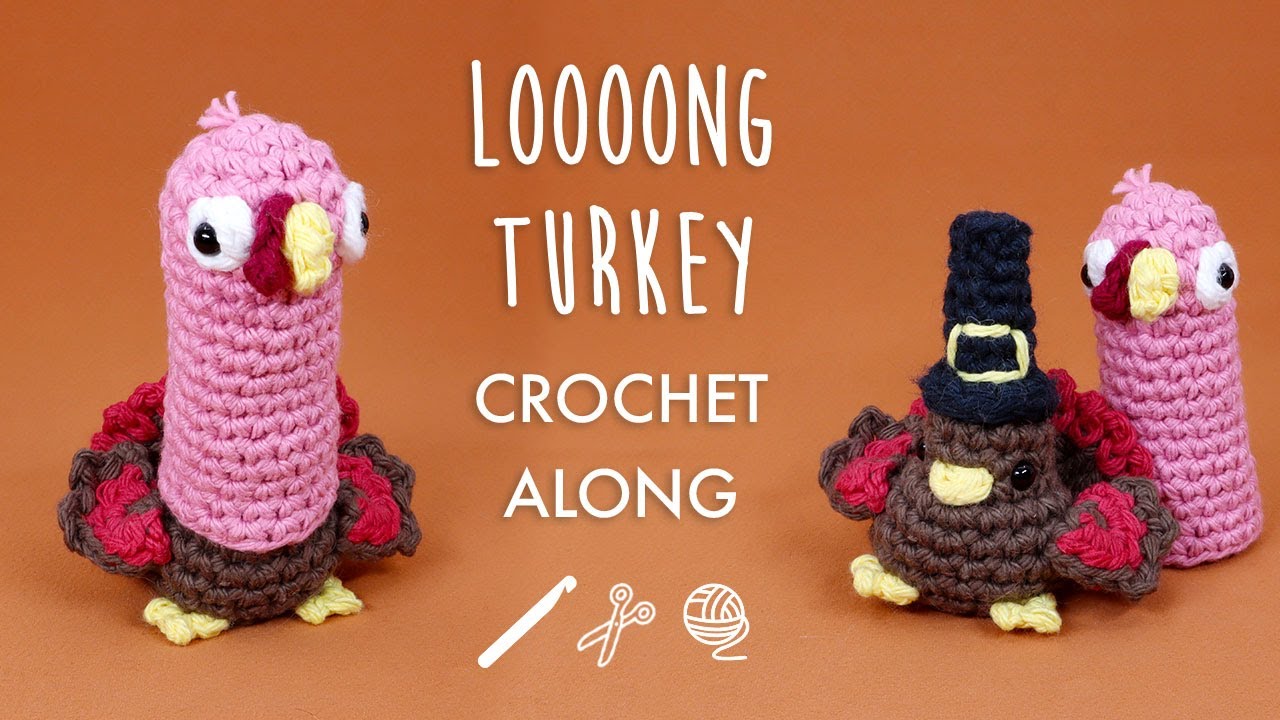 Loooong Turkey Birb Amigurumi - Live Crochet Along