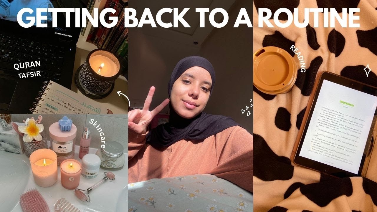 trying to build a ROUTINE! 🌱🎀|يلاه نرجعوا ل الروتين الانتاجي ونجربوا عادات صحية