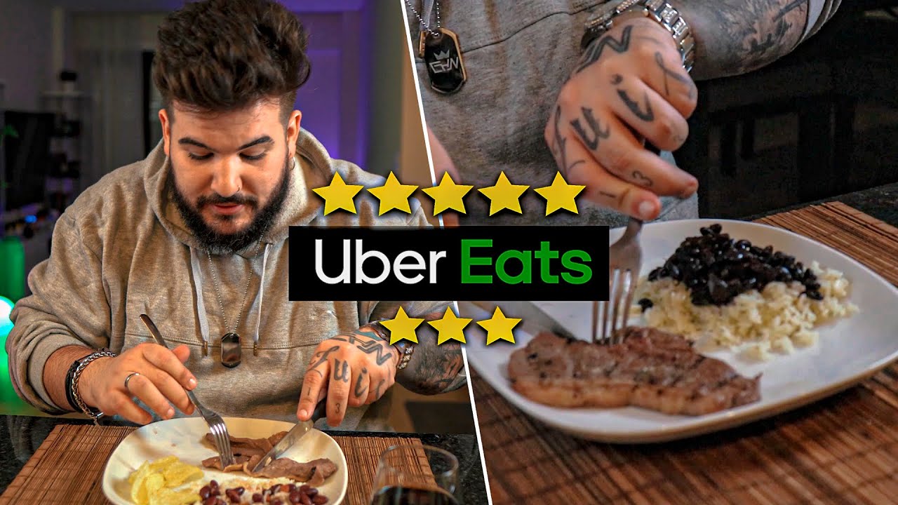 PROVEI A PICANHA COM PIOR E MELHOR AVALIAÇÃO DO UBER EATS! - T1 EP.4