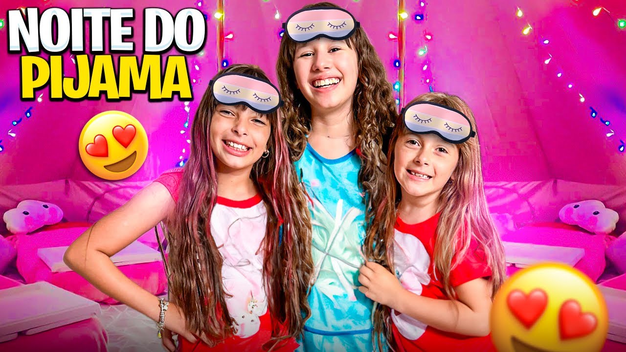 Noite do Pijama na casa da Valentina Pontes - 1 HORA DE DIVERSÃO