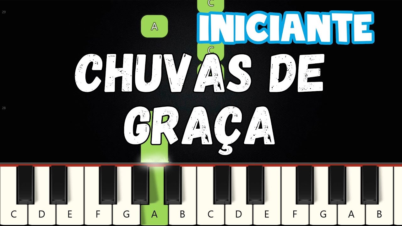 Chuvas de Graça - REFRÃO | Piano e Teclado Iniciante | Nível Fácil Tutorial