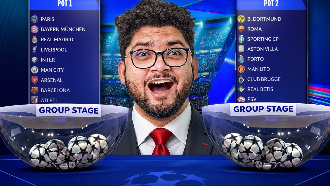 UEFA CHAMPIONS LEAGUE LIVE DRAW & REACTION
