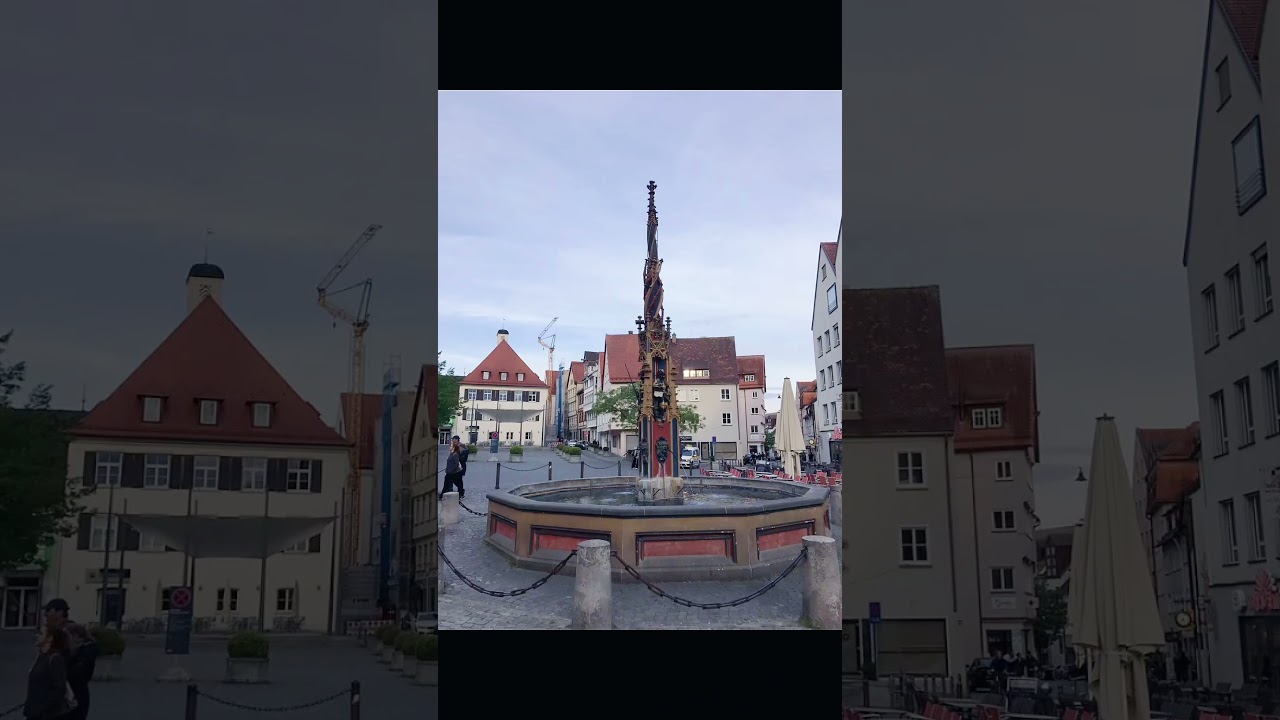 Walking in Ulm, Germany.
