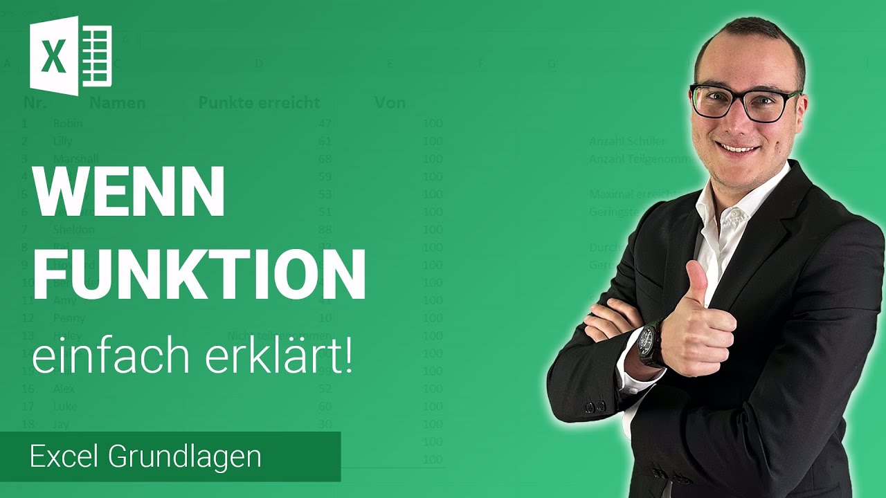 WENN-Funktion einfach erkl&auml;rt | Lerne Microsoft Excel ✅