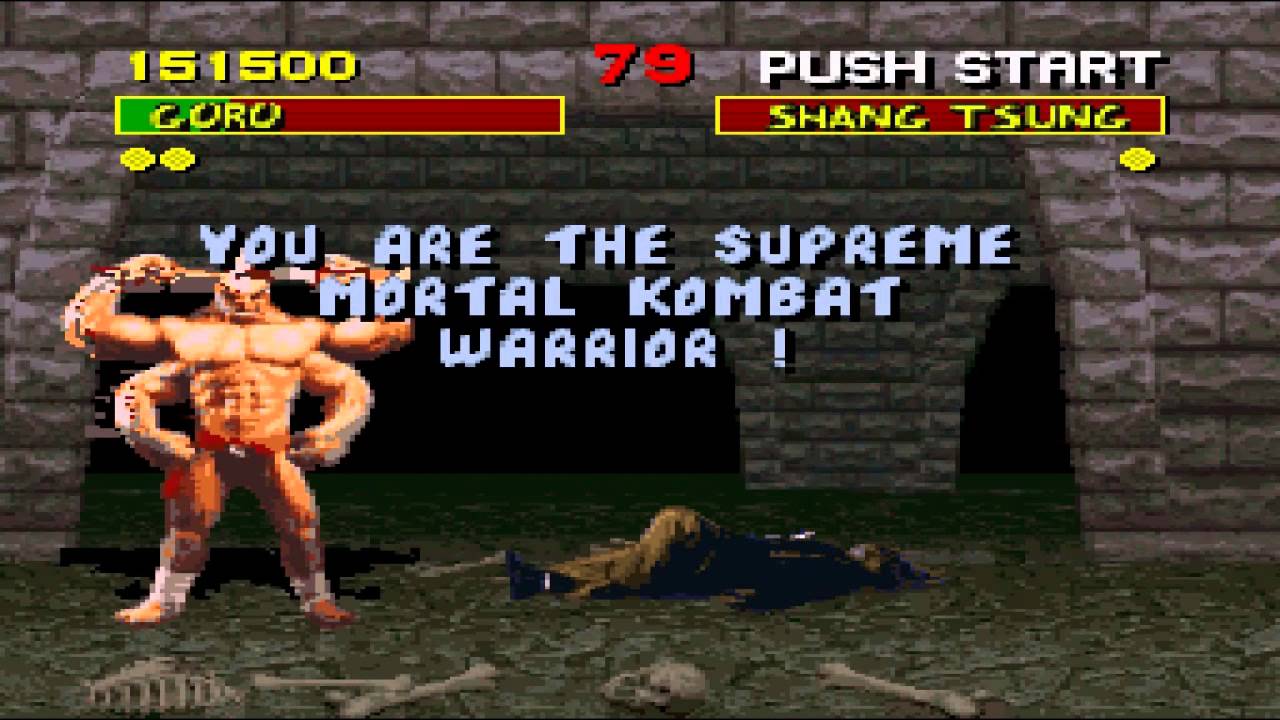 Mortal Kombat 1 (Super Nintendo) - Beating the game with the bosses